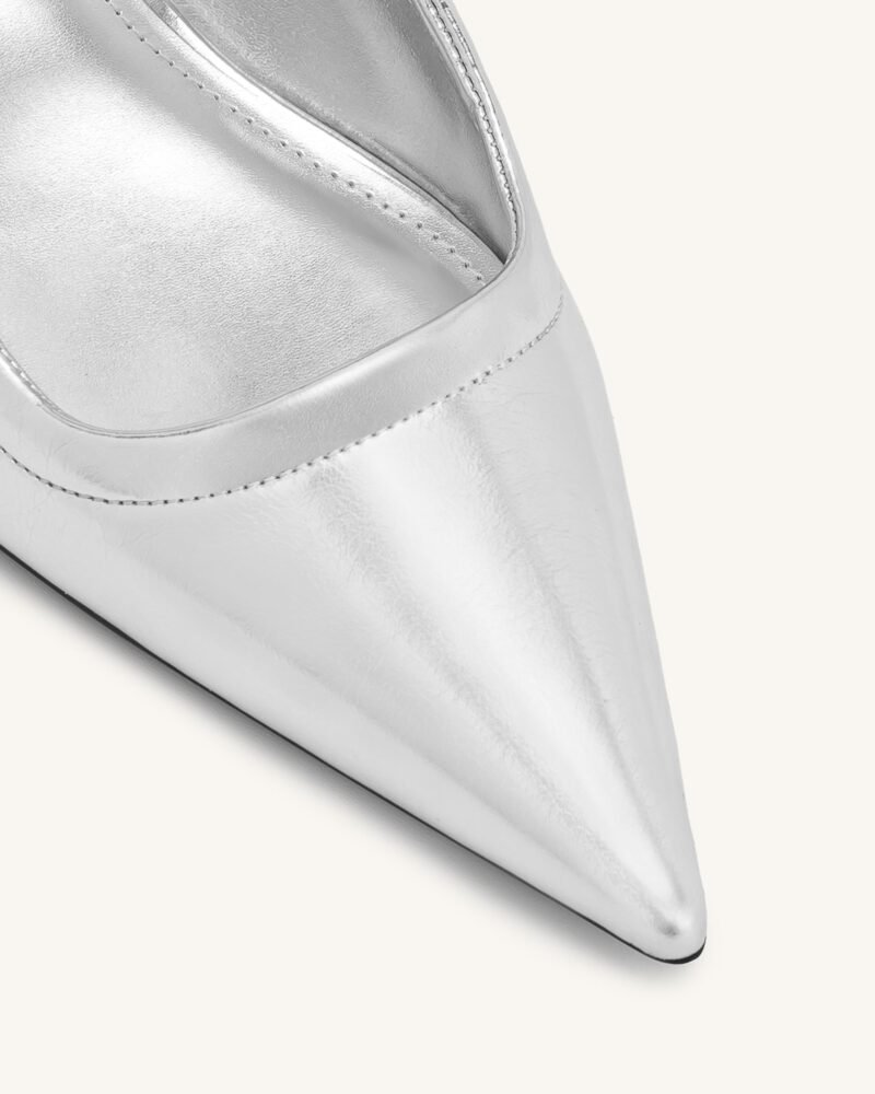 Helena  Pierced Mules - Silver - Image 6
