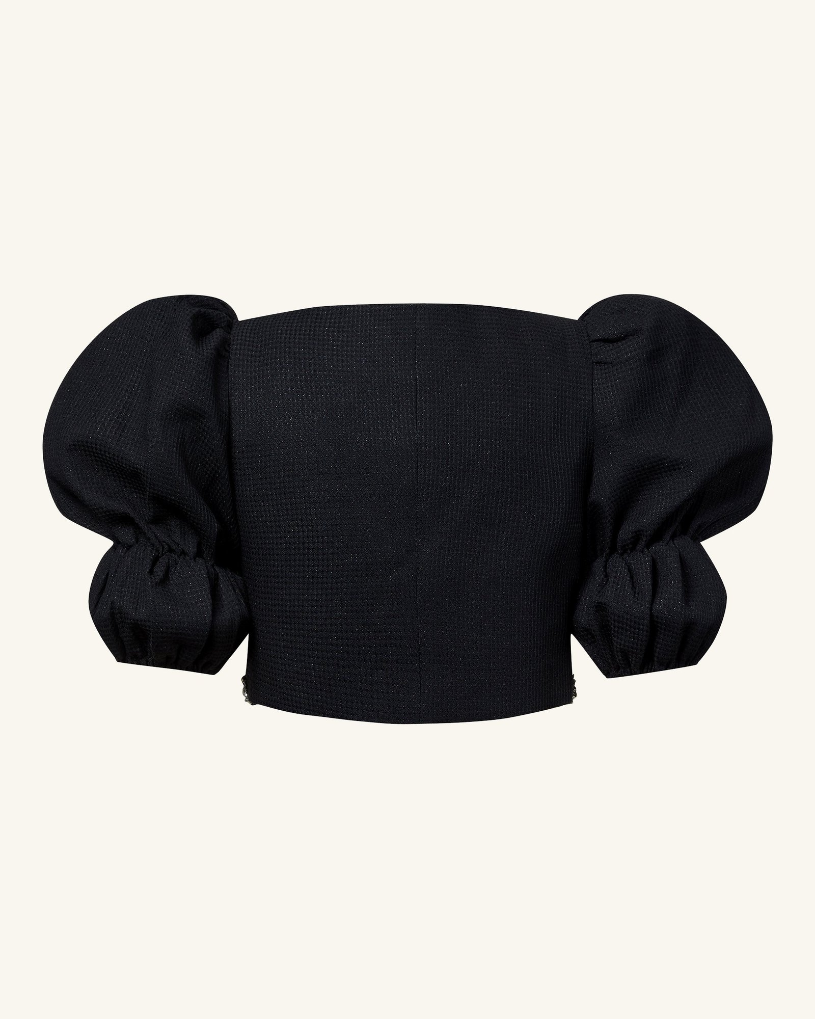 JC034-1_BACK.png Pearl-Embellished Tweed Set - Black - Image 5