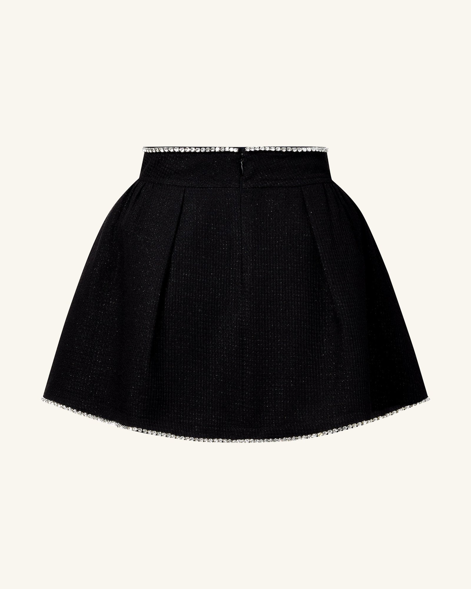 JC034-1_BACK_697f41e2-2326-4237-b755-73da6fa08698.png Pearl-Embellished Tweed Set - Black - Image 8