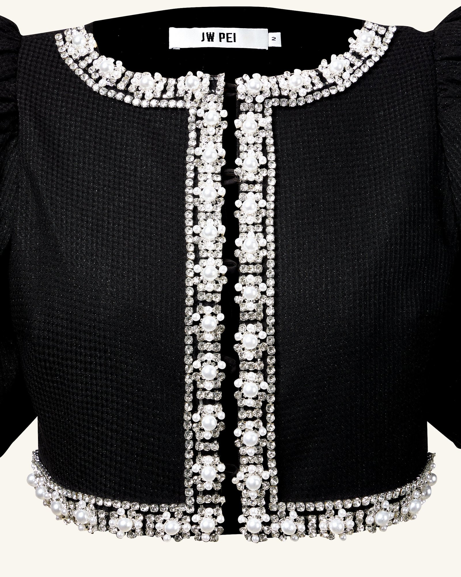 JC034-1_BEYAIL.png Pearl-Embellished Tweed Set - Black - Image 6