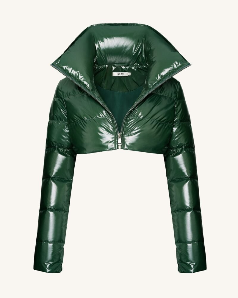 Puffer Jacket - Olive Green - Image 2