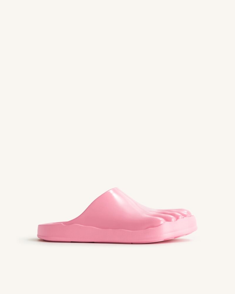 Hayley Toe Model Flat Mules - Pink - Image 1