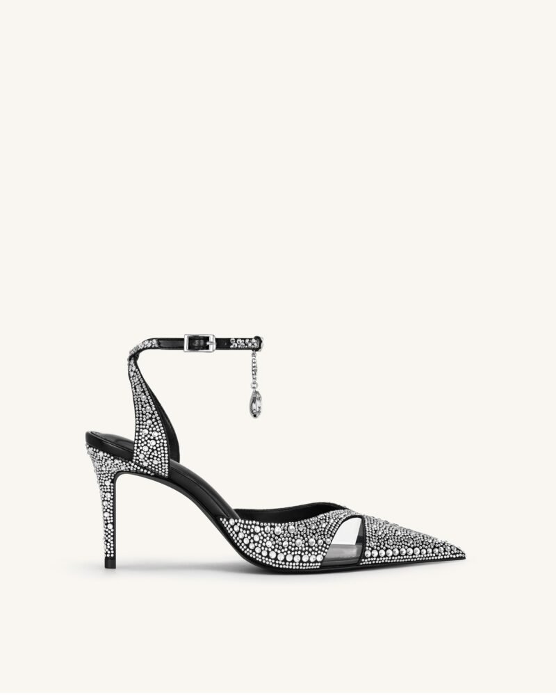 Haidi Artificial Crystal Pumps - Black - Image 1