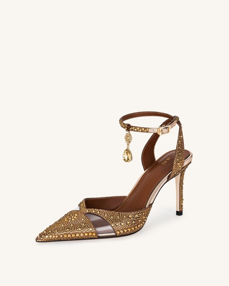 Haidi Artificial Crystal Pumps - Brown - Image 7