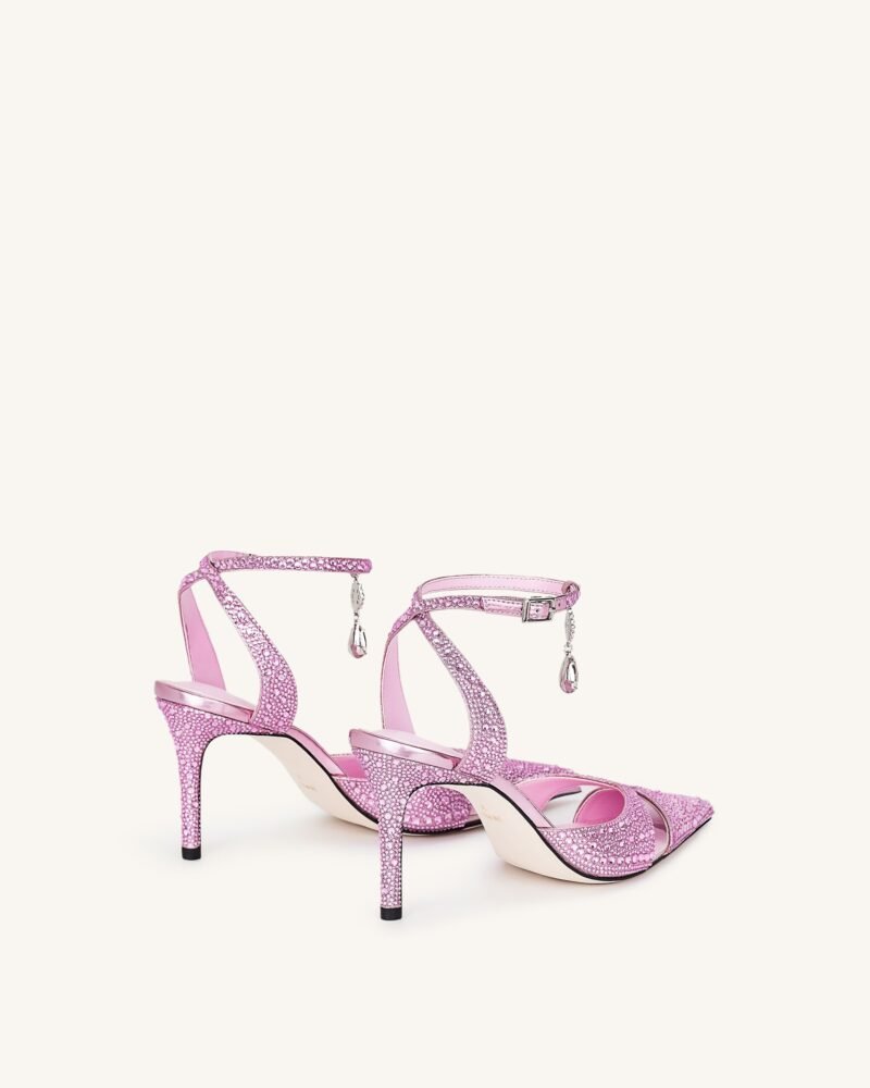 Haidi Artificial Crystal Pumps - Pink - Image 4