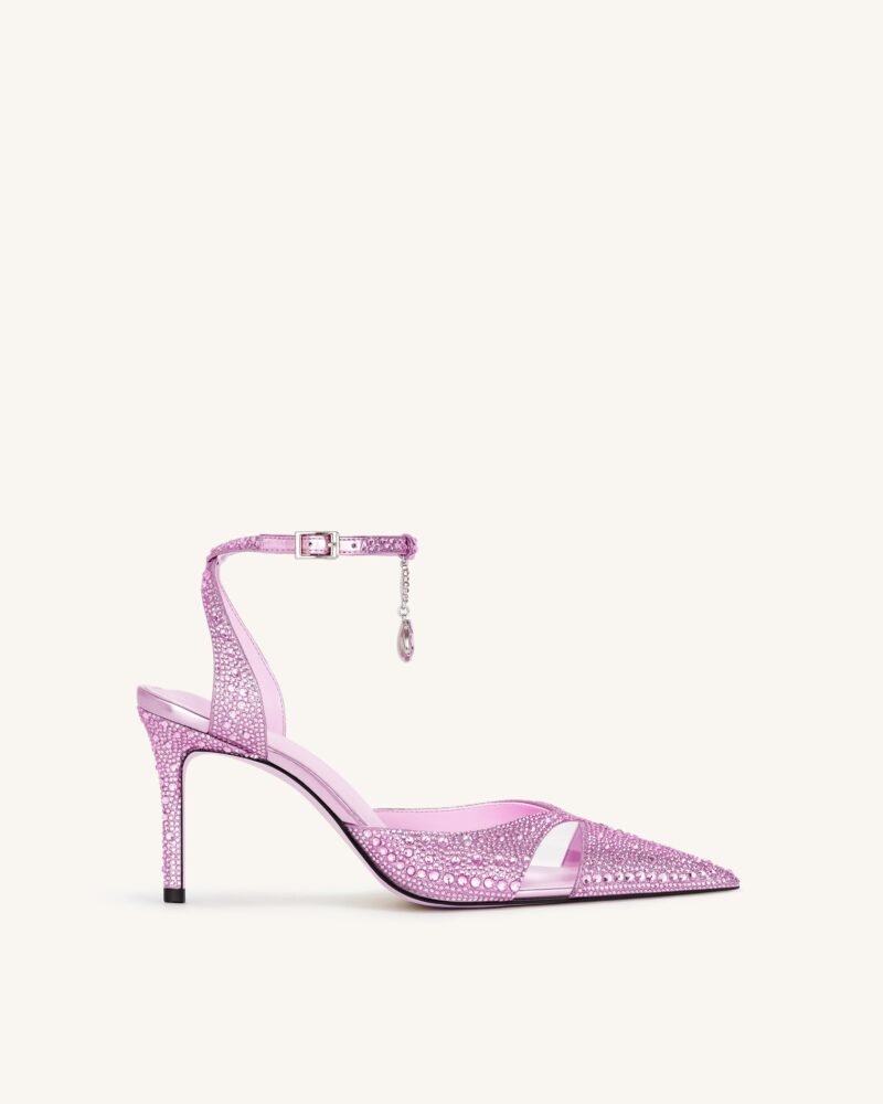 Haidi Artificial Crystal Pumps - Pink - Image 1