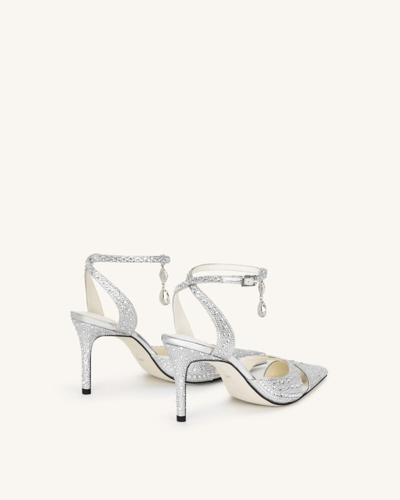 Haidi Artificial Crystal Pumps - Silver - Image 5