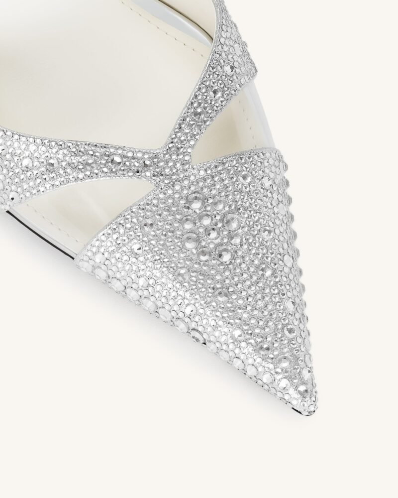 Haidi Artificial Crystal Pumps - Silver - Image 6
