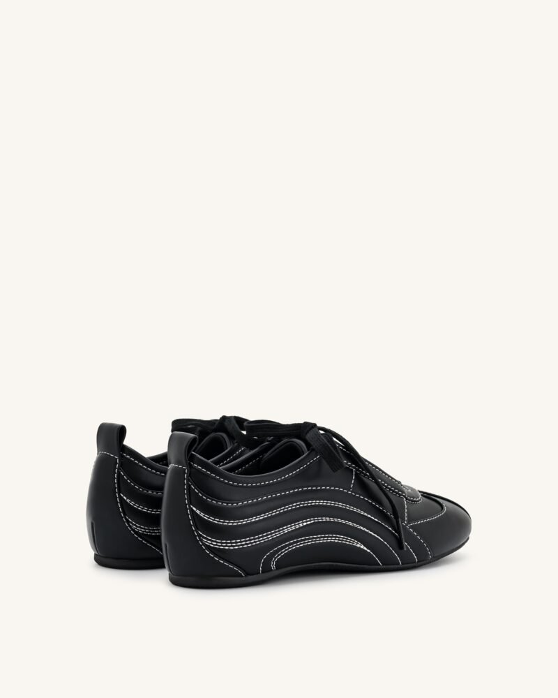 Ferne Streamlined Lustrous Sneakers  - Black - Image 4