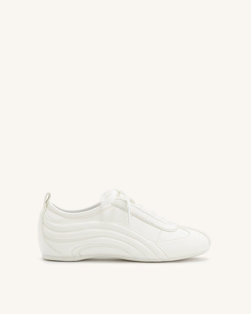 Ferne Streamlined Lustrous Sneakers  - White - Image 1