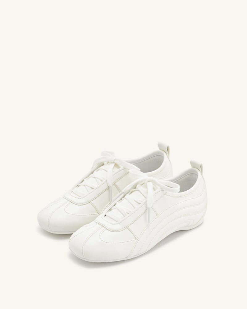 Ferne Streamlined Lustrous Sneakers  - White - Image 2
