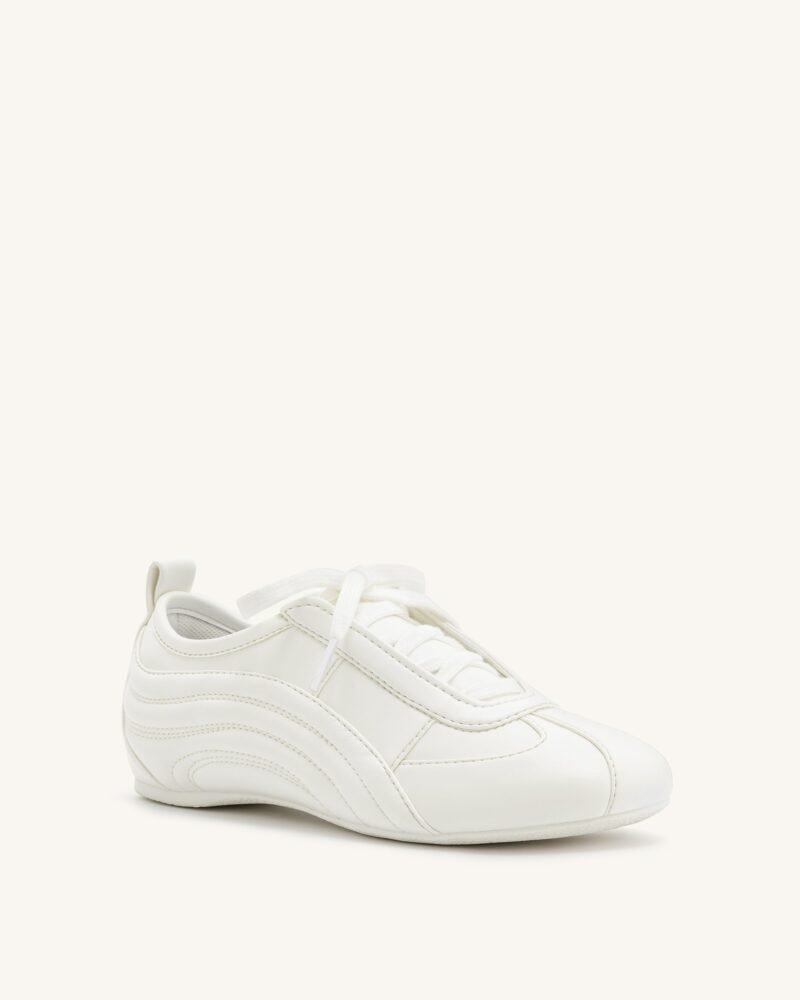 Ferne Streamlined Lustrous Sneakers  - White - Image 3