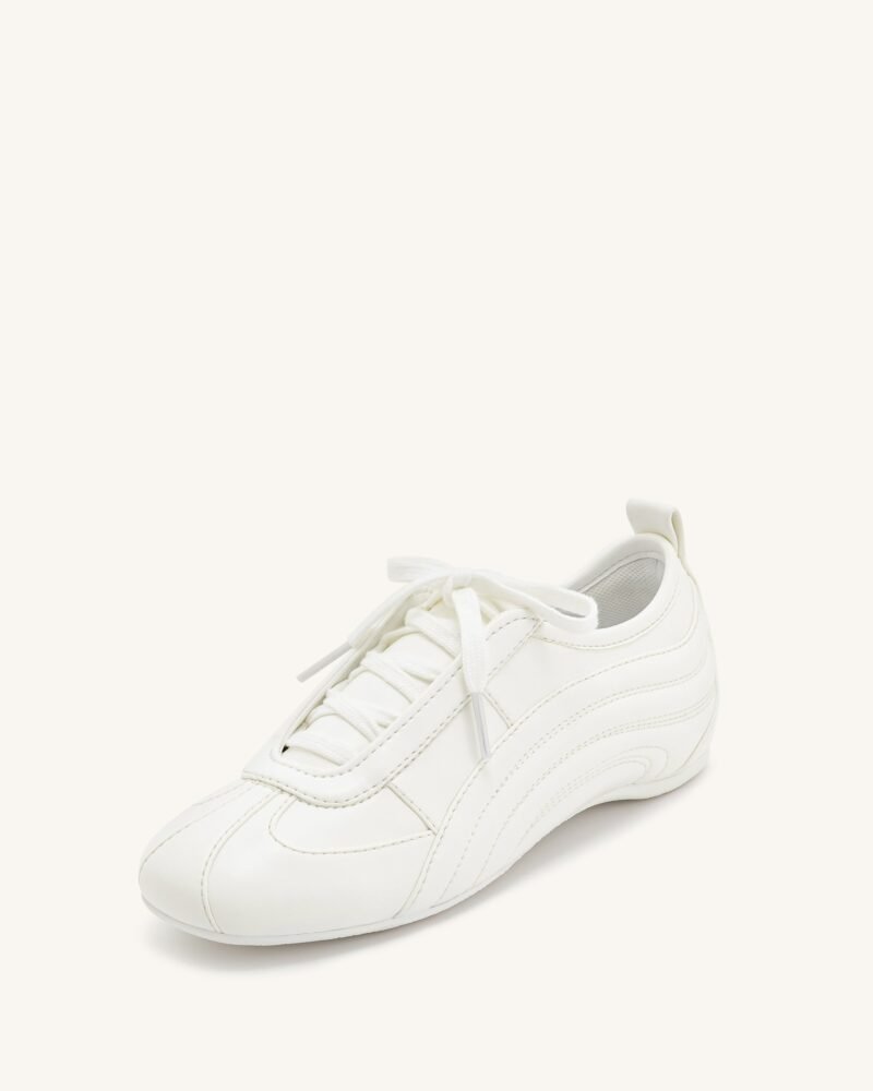 Ferne Streamlined Lustrous Sneakers  - White - Image 5