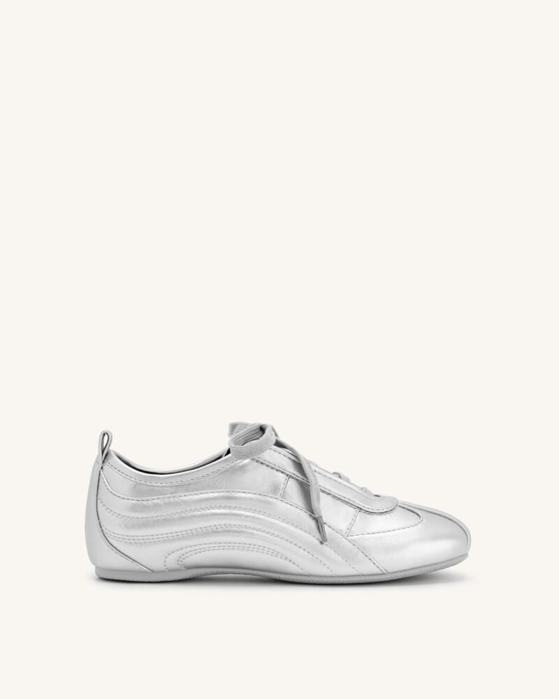 Ferne Streamlined Lustrous Sneakers  - Silver - Image 1