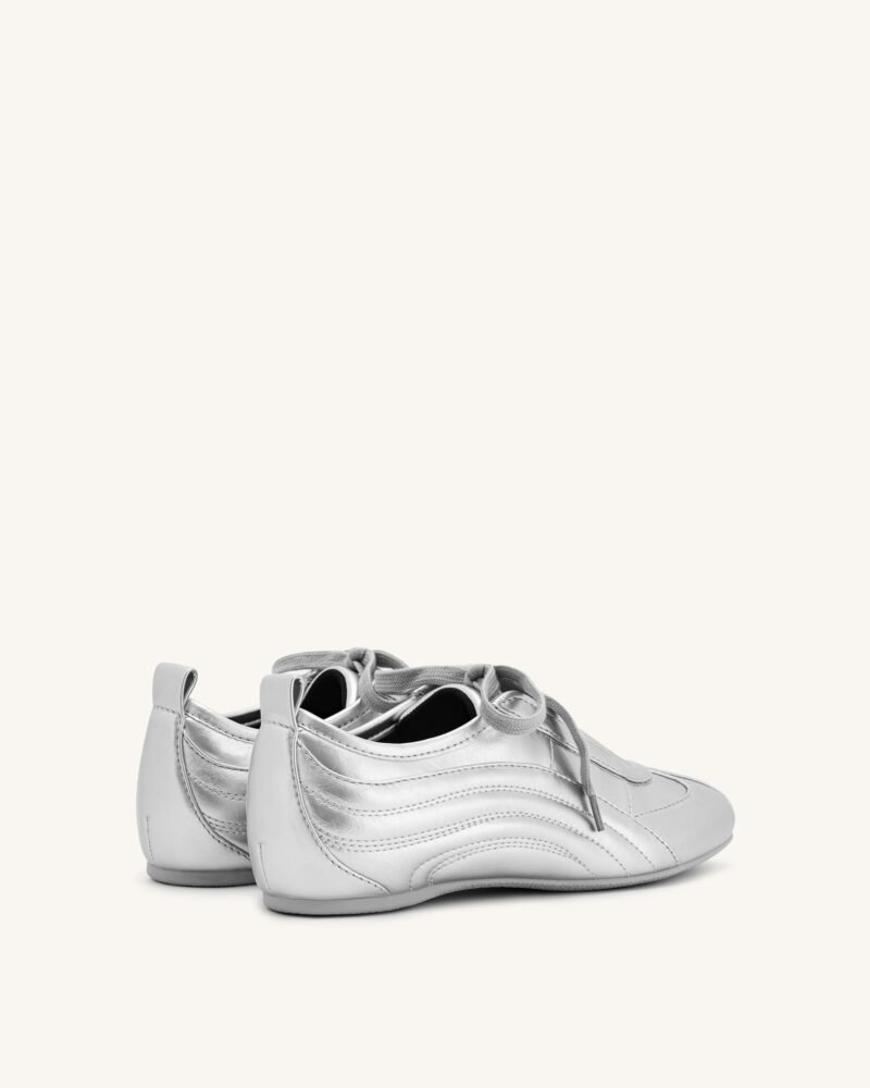 Ferne Streamlined Lustrous Sneakers  - Silver - Image 3