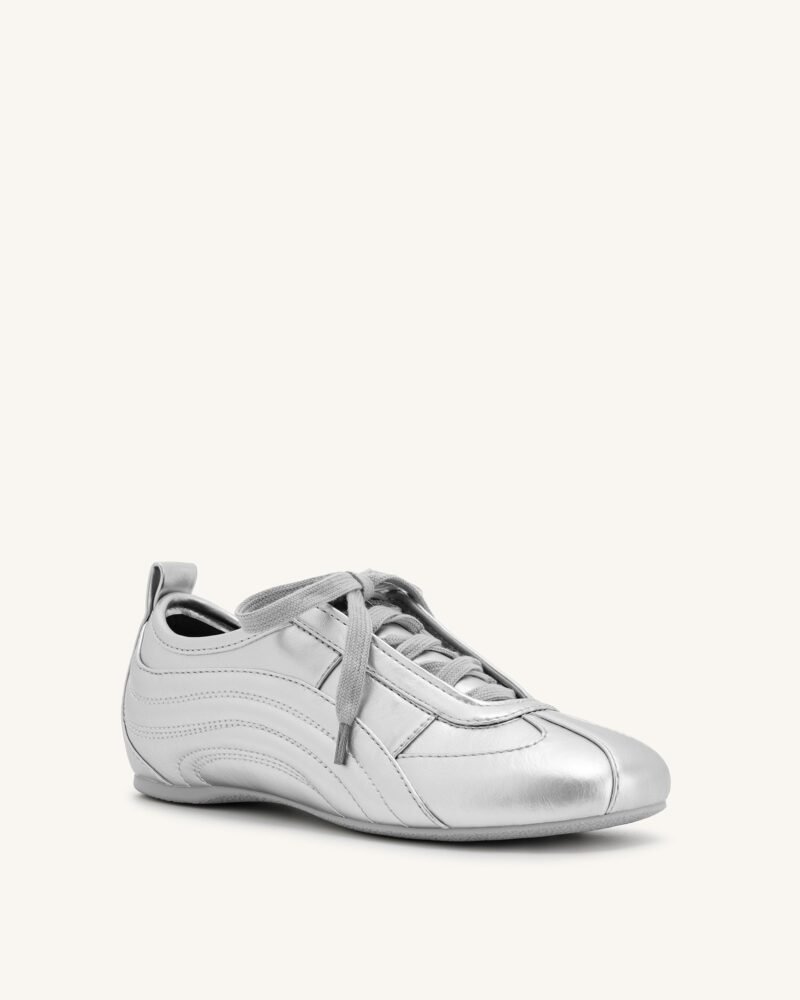 Ferne Streamlined Lustrous Sneakers  - Silver - Image 4