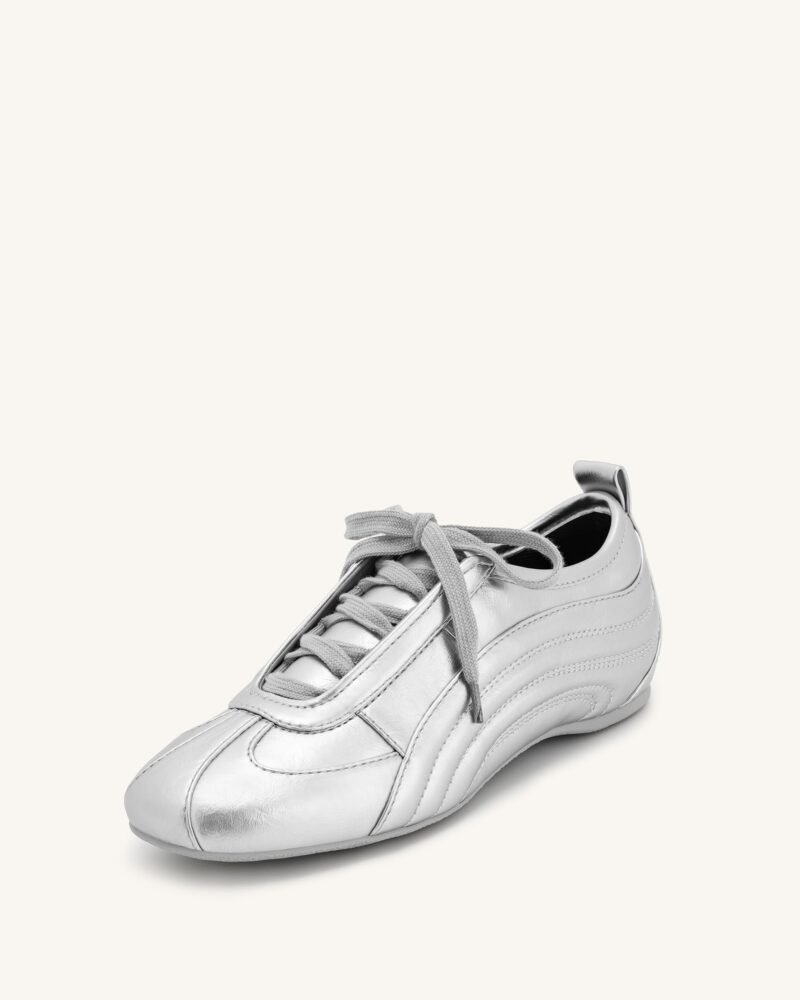 Ferne Streamlined Lustrous Sneakers  - Silver - Image 5
