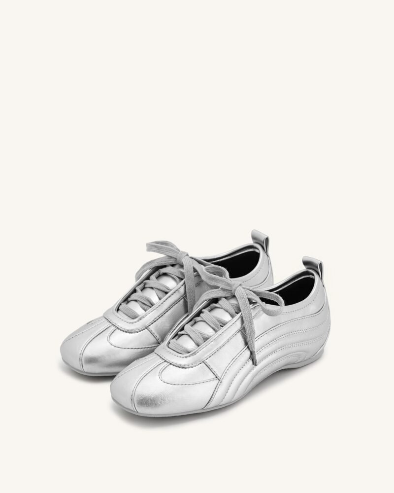 Ferne Streamlined Lustrous Sneakers  - Silver - Image 2