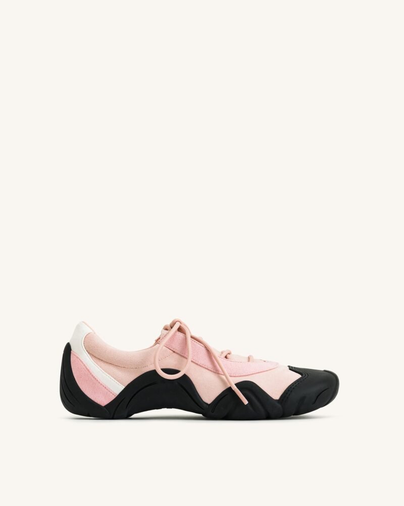 Caitlin Lace-up Ballerina Sneakers - Pink - Image 1