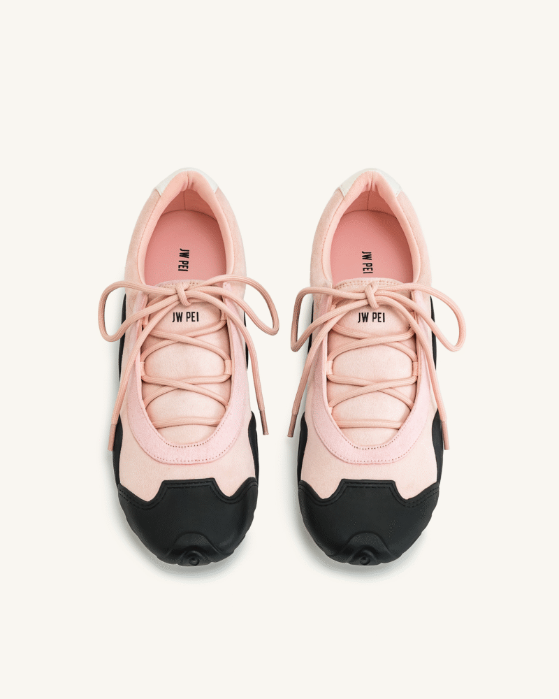 Caitlin Lace-up Ballerina Sneakers - Pink - Image 6