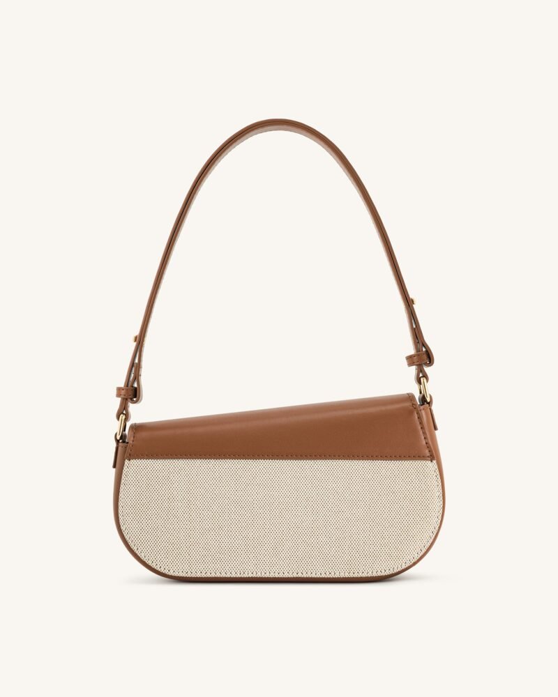Addisyn Shoulder Bag - Brown Canvas - Image 3