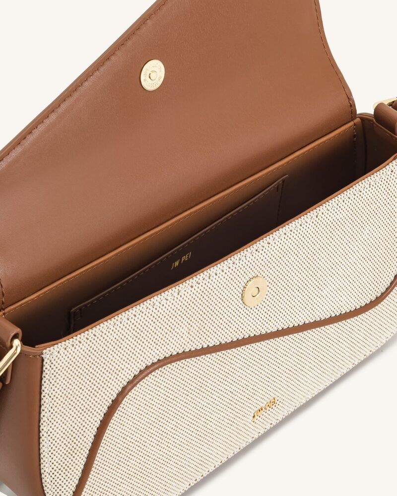 Addisyn Shoulder Bag - Brown Canvas - Image 4