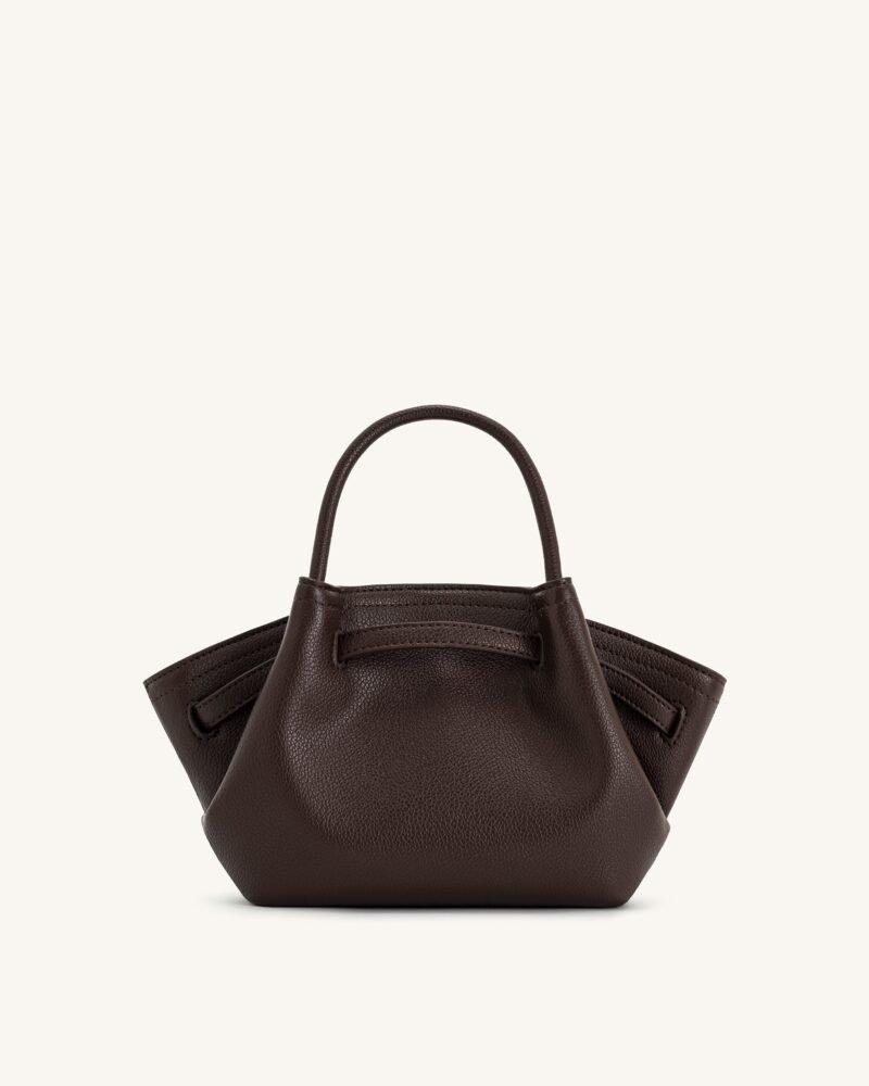 Hana Mini Tote Bag - Dark Brown - Image 4