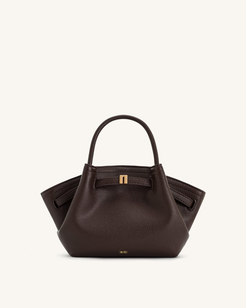 Hana Mini Tote Bag - Dark Brown - Image 1