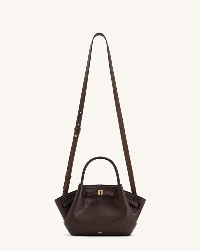 Hana Mini Tote Bag - Dark Brown - Image 2