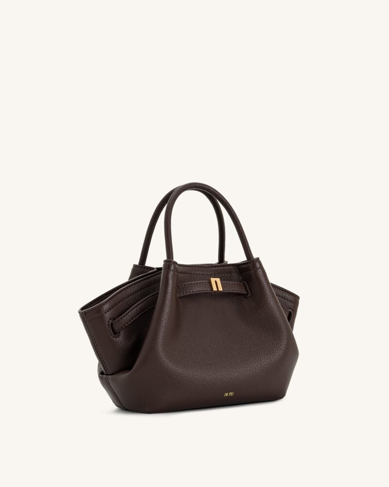 Hana Mini Tote Bag - Dark Brown - Image 3