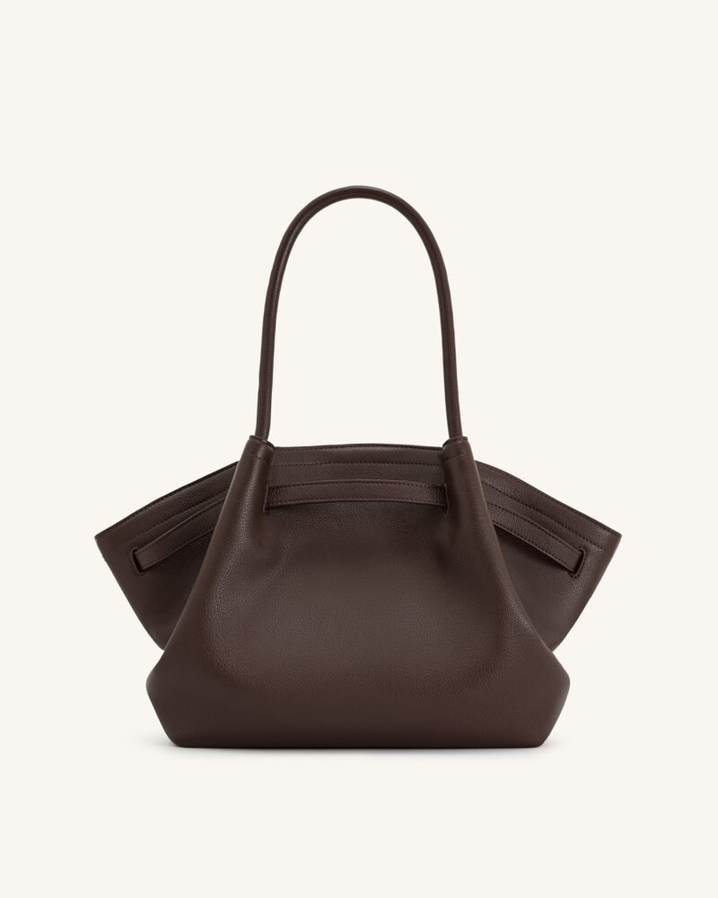 Hana Medium Tote Bag - Dark Brown - Image 4