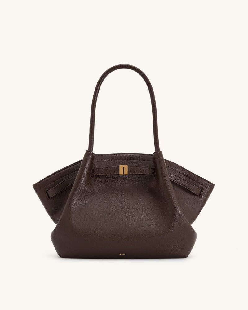 Hana Medium Tote Bag - Dark Brown - Image 1