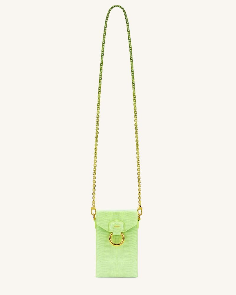 Lola Gradient Chain Phone Case - Lime Green Lizard - Image 2