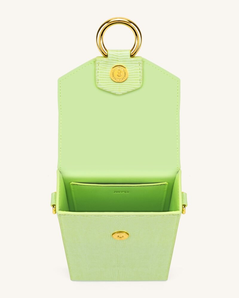 Lola Gradient Chain Phone Case - Lime Green Lizard - Image 6