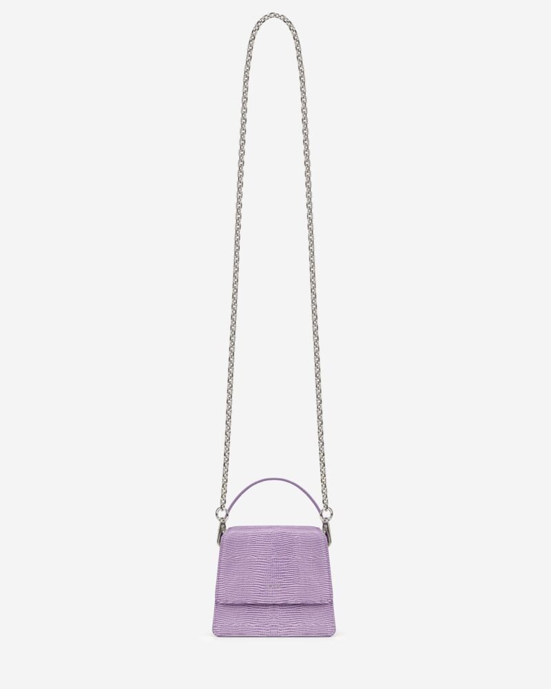 Fae Mini Top Handle Bag - Purple Lizard - Image 4