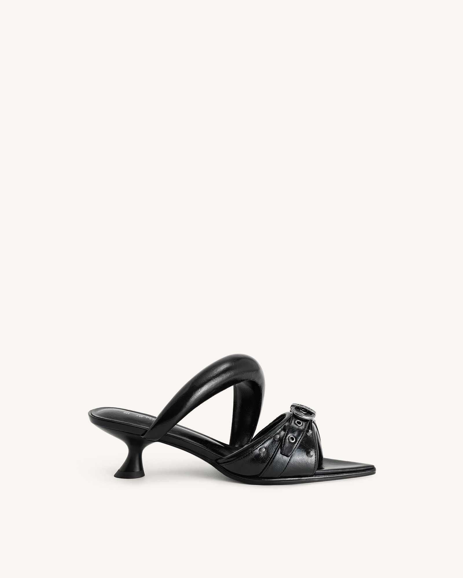 JWE_20230321_006 Sara Studded Mule - Black - Image 1