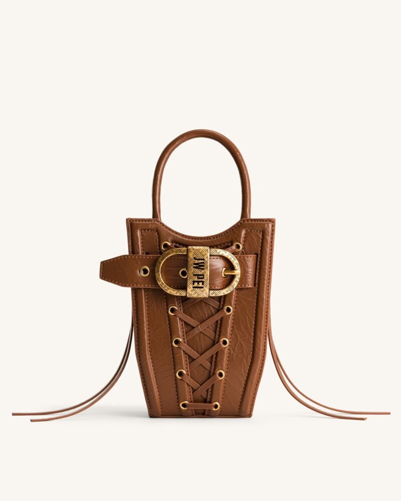 FEI Crushed Straps Phone Bag - Brown - Image 1