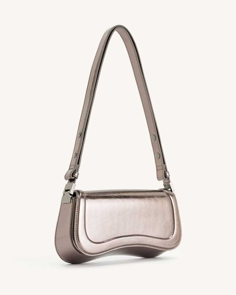 Joy Metallic Shoulder Bag - Anthracite - Image 3