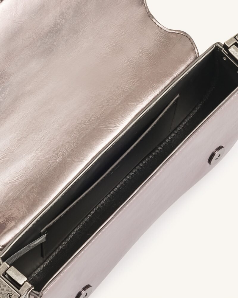 Joy Metallic Shoulder Bag - Anthracite - Image 5