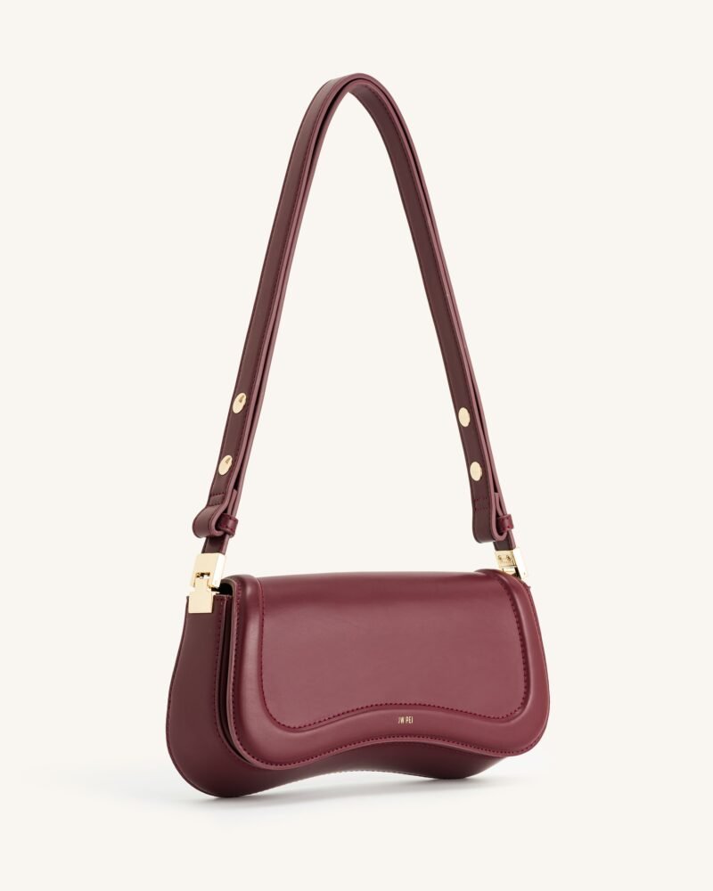 Joy Shoulder Bag - Deep Claret - Image 3