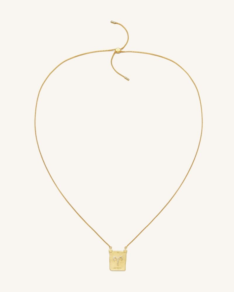 Zodiac Pendant Necklace - 18ct Gold Plated - Image 2