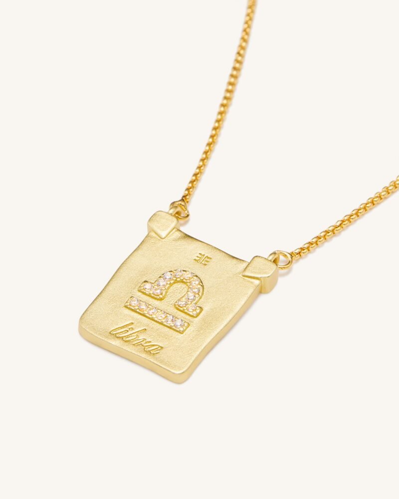Zodiac Pendant Necklace - 18ct Gold Plated - Image 10