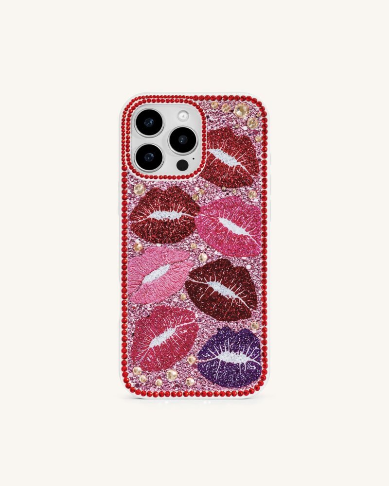 Kiss of Glamour Phone Case - Multicolor Red - Image 1