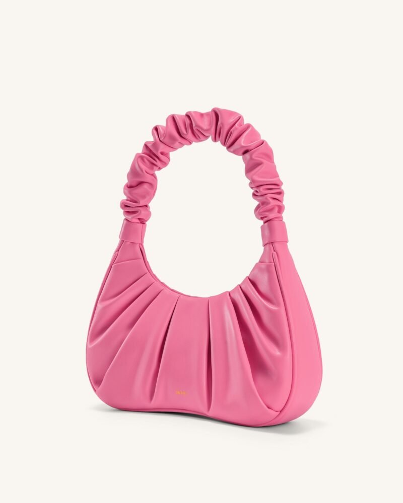 Gabbi Ruched Hobo Handbag - Pink - Image 2