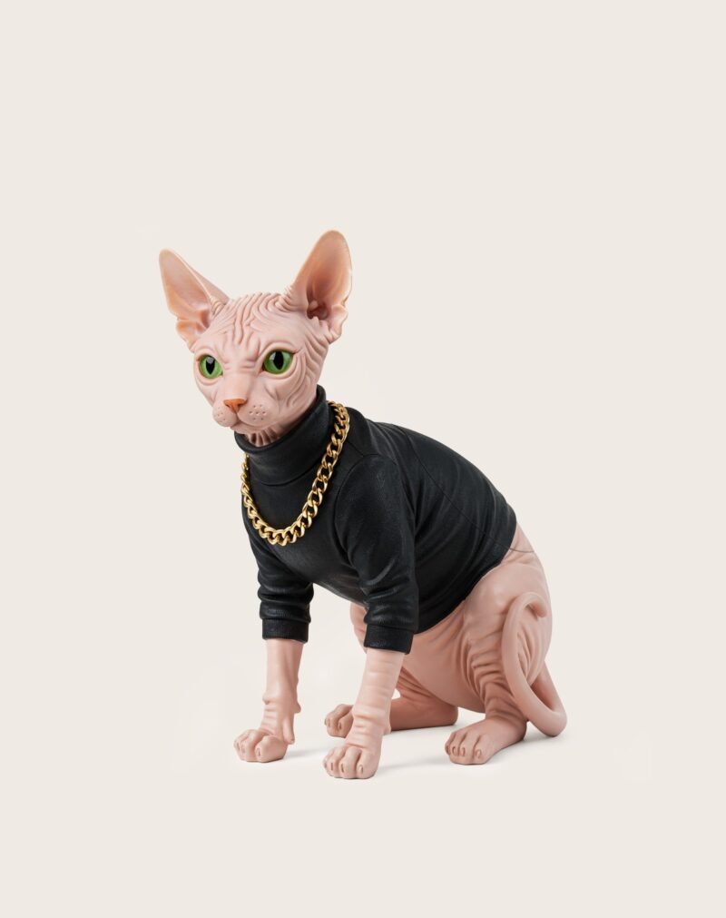 Sadie Cat Clutch - Black/Pink - Image 1