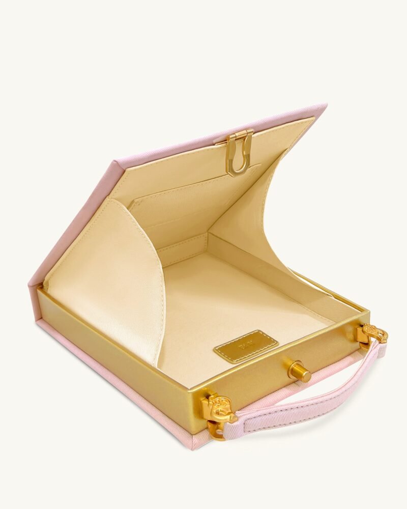 Taya Tropical Parrot Pattern Book Shape Clutch Bag - Pink - Image 4