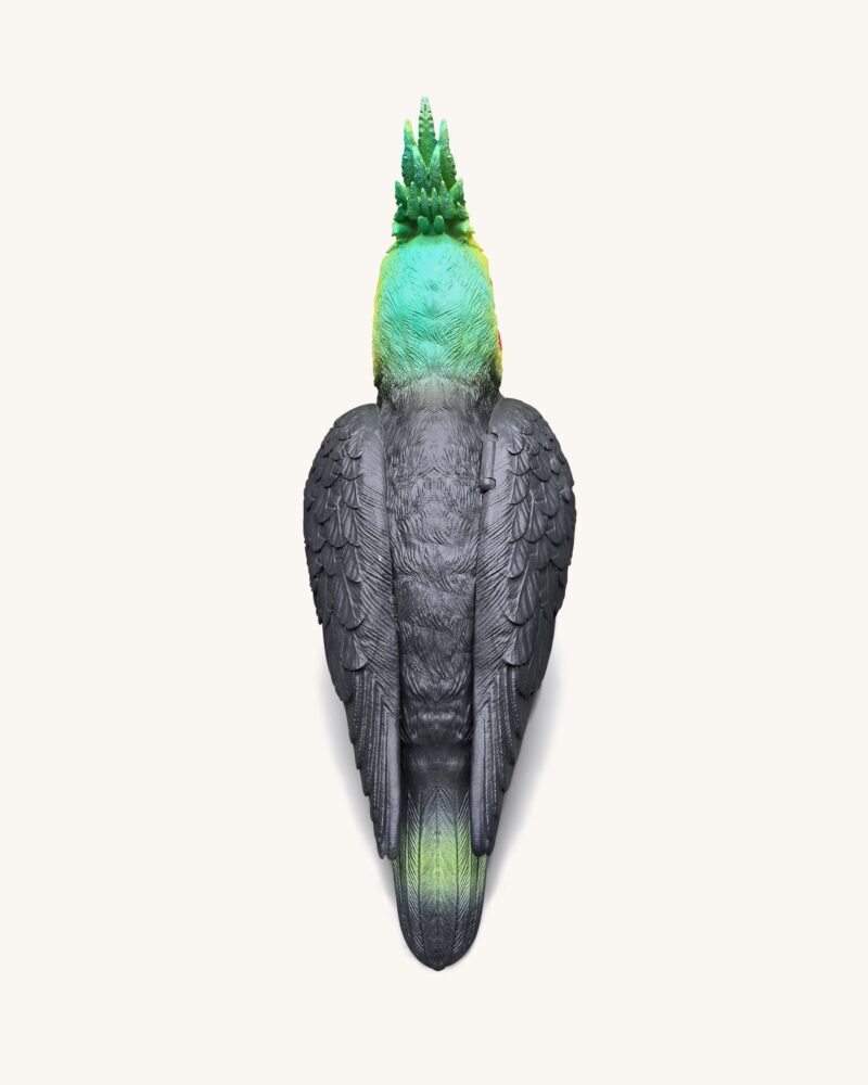 Gray Cockatiel Clutch Bag - Multicolor - Image 3