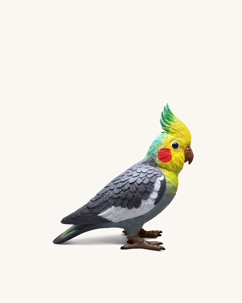 Gray Cockatiel Clutch Bag - Multicolor - Image 1
