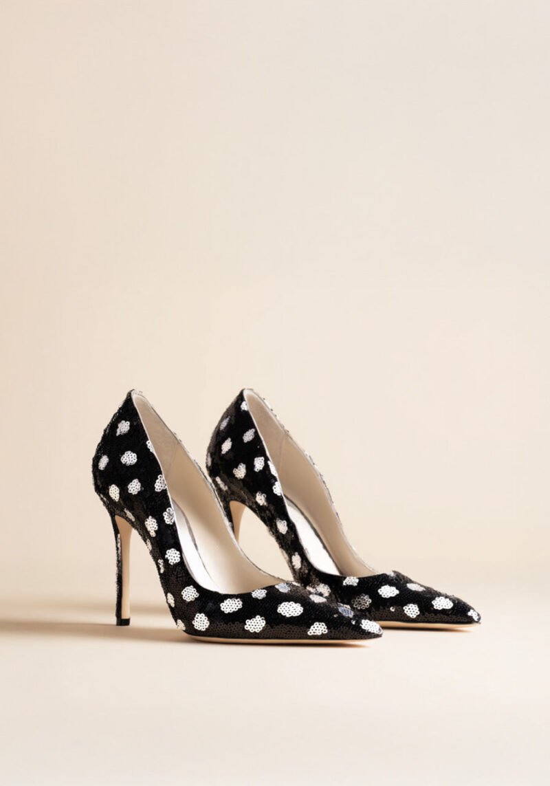 Mia Sequin Dot Pumps – Polka Dot - Image 1