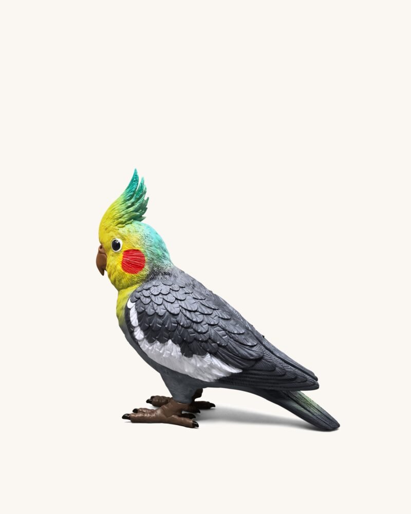 Gray Cockatiel Clutch Bag - Multicolor - Image 2